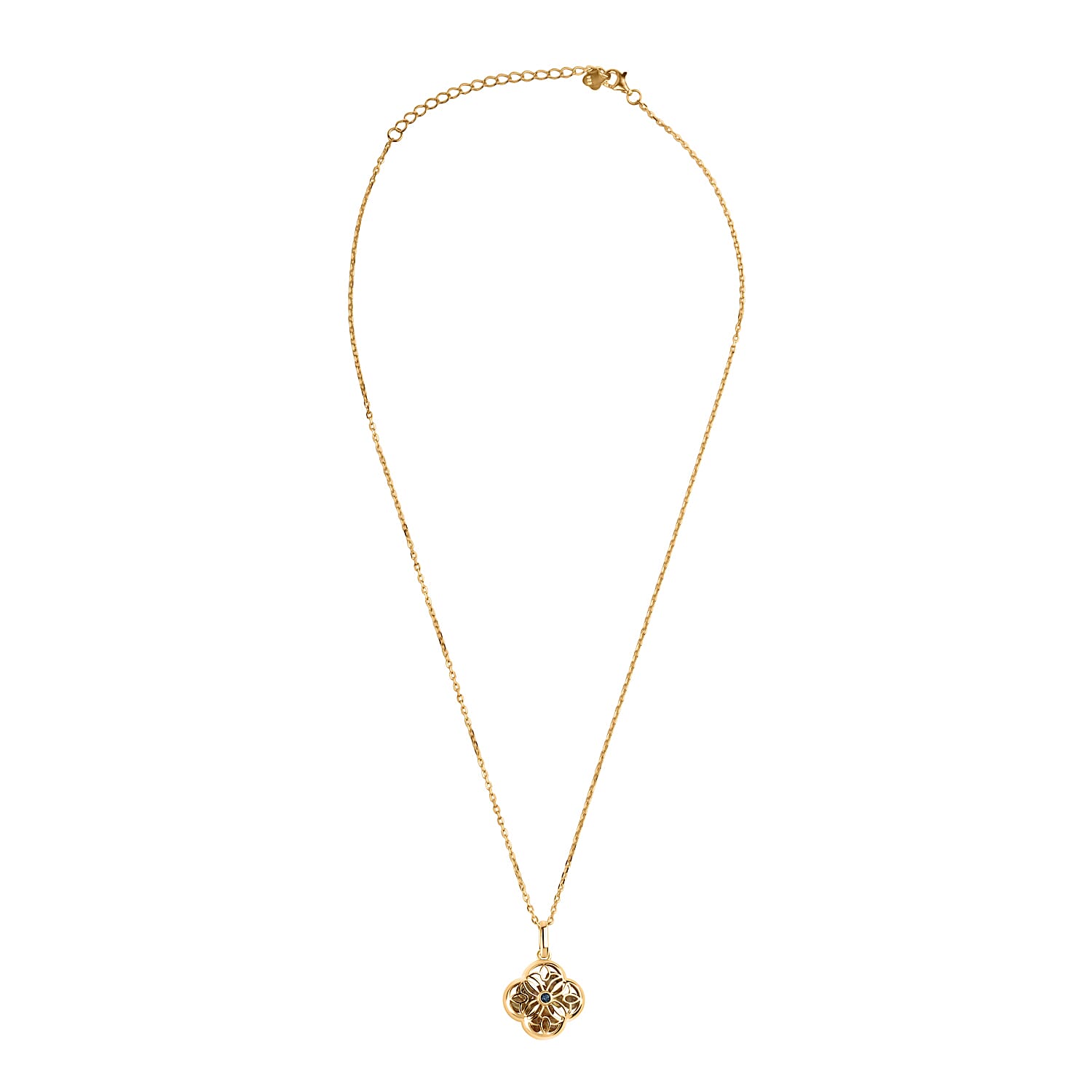 Citrine Pendant (Size 16 - 2 Ext) with Lobster Clasp in Yellow Gold Plating Sterling Silver 6.00 Ct.