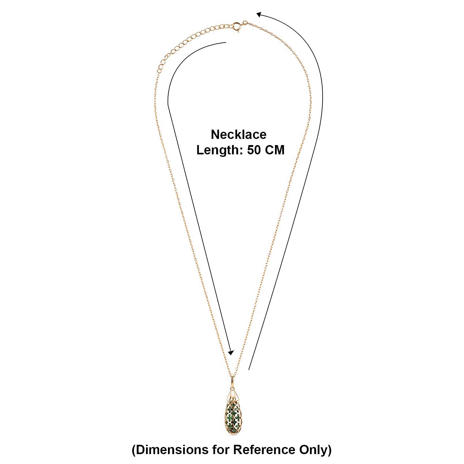 Peridot Pendant with Chain (Size - 16-2 Ext) with Spring Ring Clasp in Yellow Gold Plated Sterling Silver 5.00 Ct.