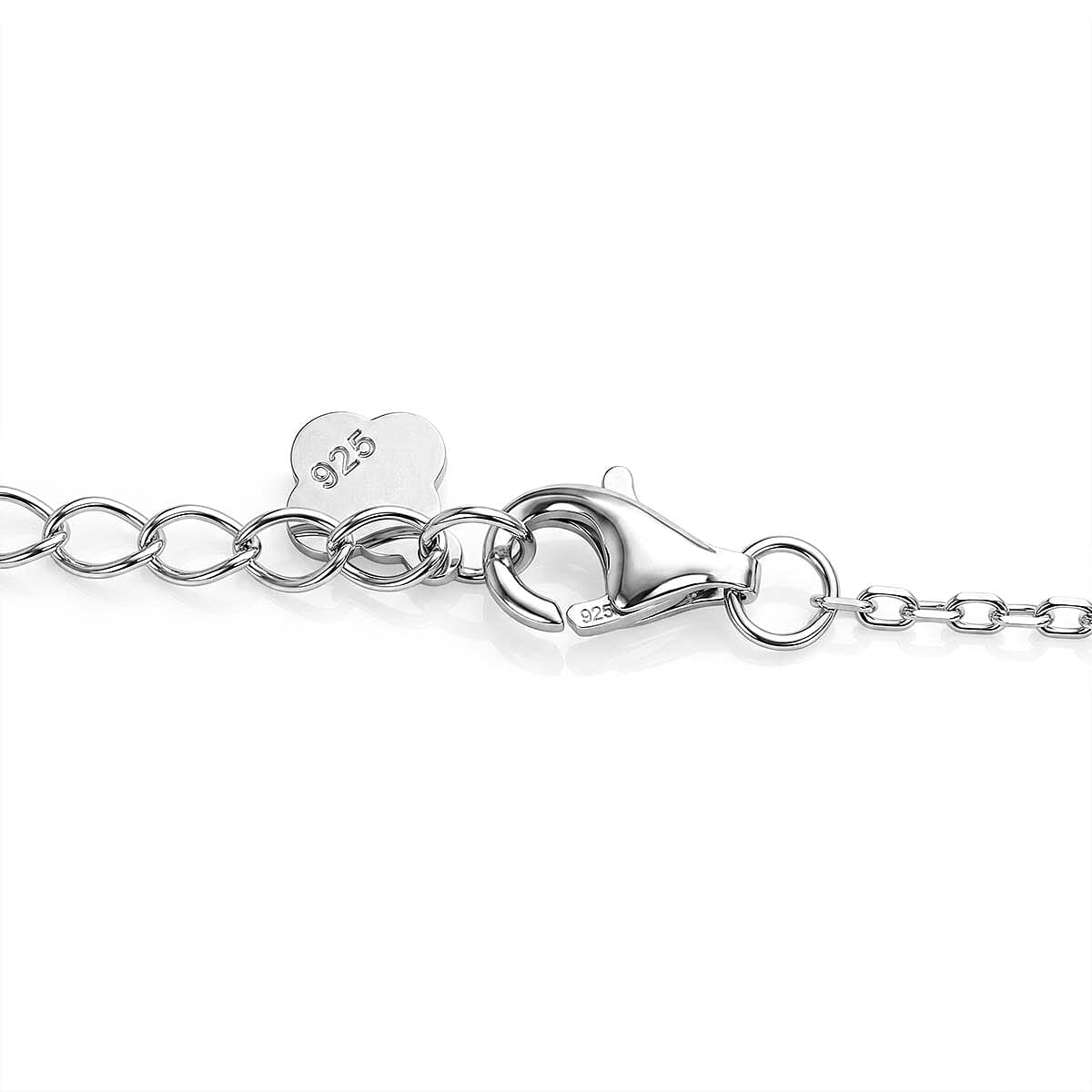 Rhodolite Garnet Necklace (Size - 16 - 2 Ext) with Lobster Clasp Sterling Silver 7.50 Ct.