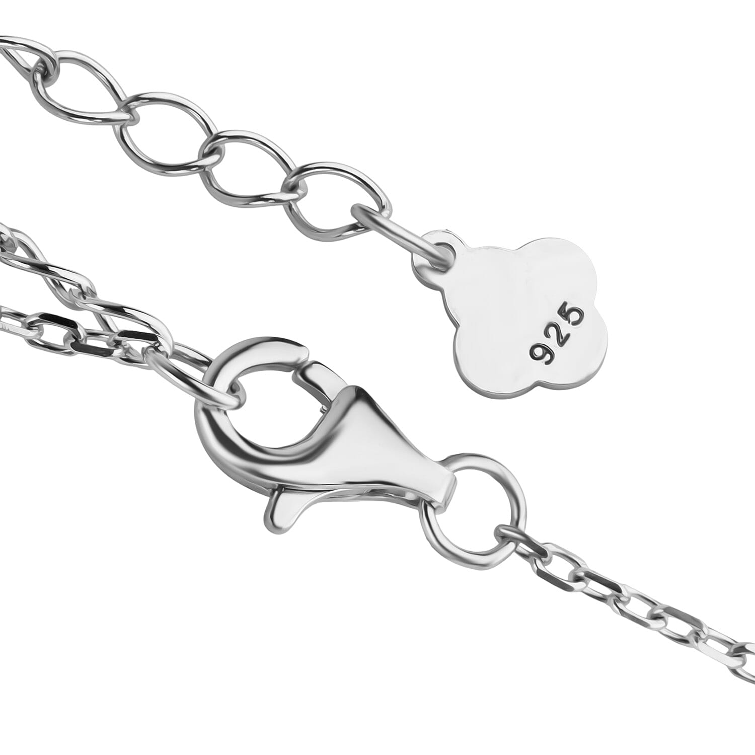 ROMA DESIGNER OUTLET CLOSEOUT Blue Apatite Necklace (Size - 16 - 2 Ext) with Lobster Clasp in Rhodium Overlay Sterling Silver 8.00 Ct.