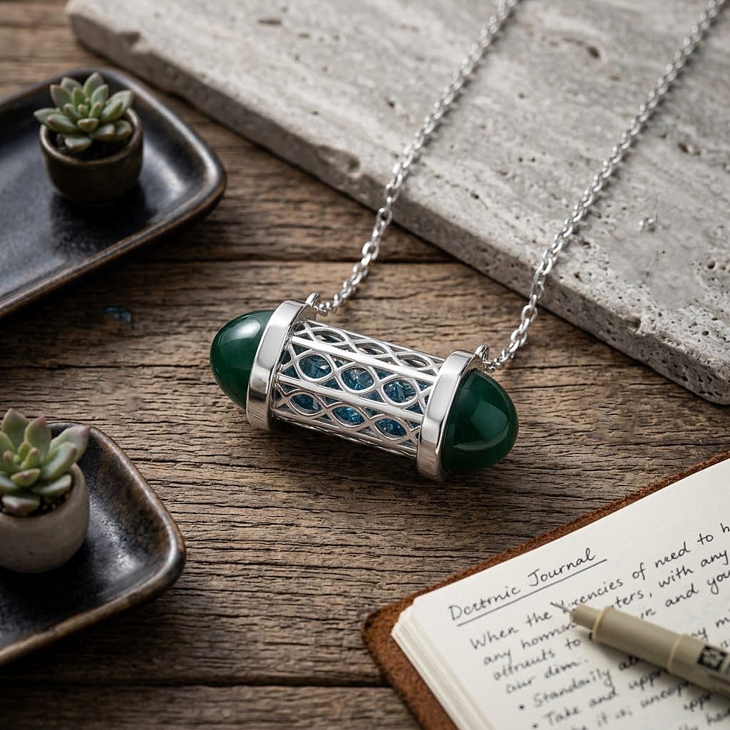 Blue Apatite Necklace (Size - 16 - 2 Ext) with Lobster Clasp in Rhodium Overlay Sterling Silver 7.50 Ct.