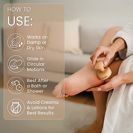 Lab Life Beauty Double Sided Pebble Plus - Bladeless Hair and Dry Skin Removal