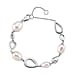LUCY Q Pearl Drop Collection - Fresh Water Pearl Bracelet (Size - 8) Sterling Silver with Lobster Clasp in 18K Vermeil Rose Gold Plated 23.14 Ct, Silver Wt. 9.20 Gms.