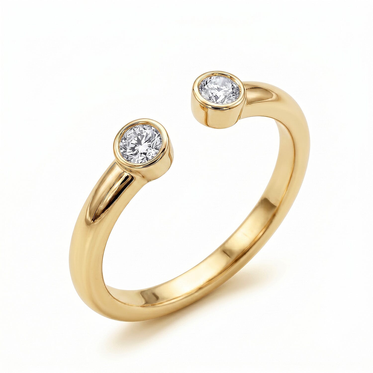 Luxuriant Lab Grown Diamond Fancy Ring in Sterling Silver 0.050 Ct.