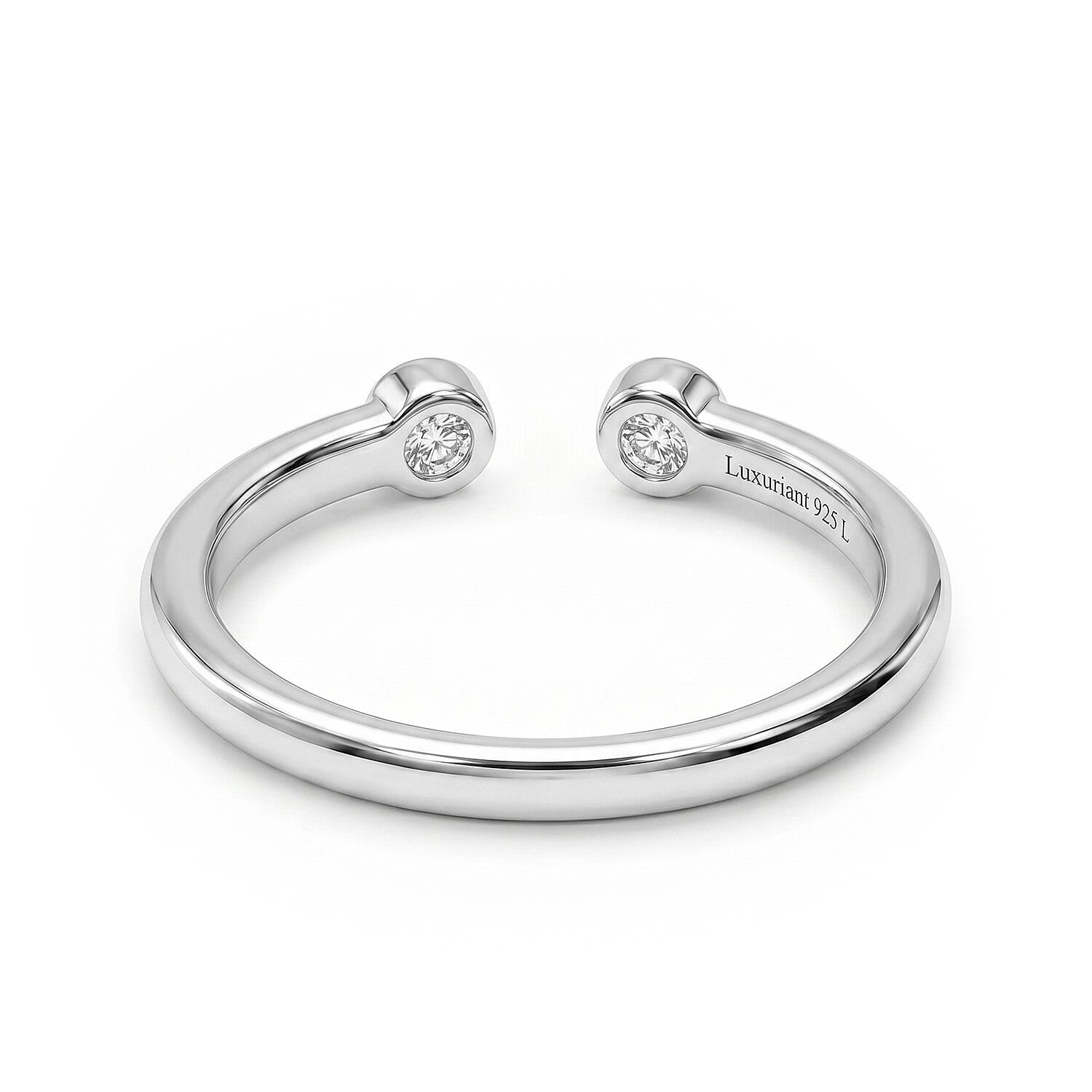 Luxuriant Lab Grown Diamond Fancy Ring in Sterling Silver 0.050 Ct.