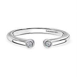 Luxuriant Lab Grown Diamond Fancy Ring in Sterling Silver 0.050 Ct.