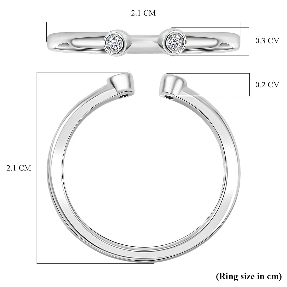 Luxuriant Lab Grown Diamond (SI-GH) Ring in Sterling Silver