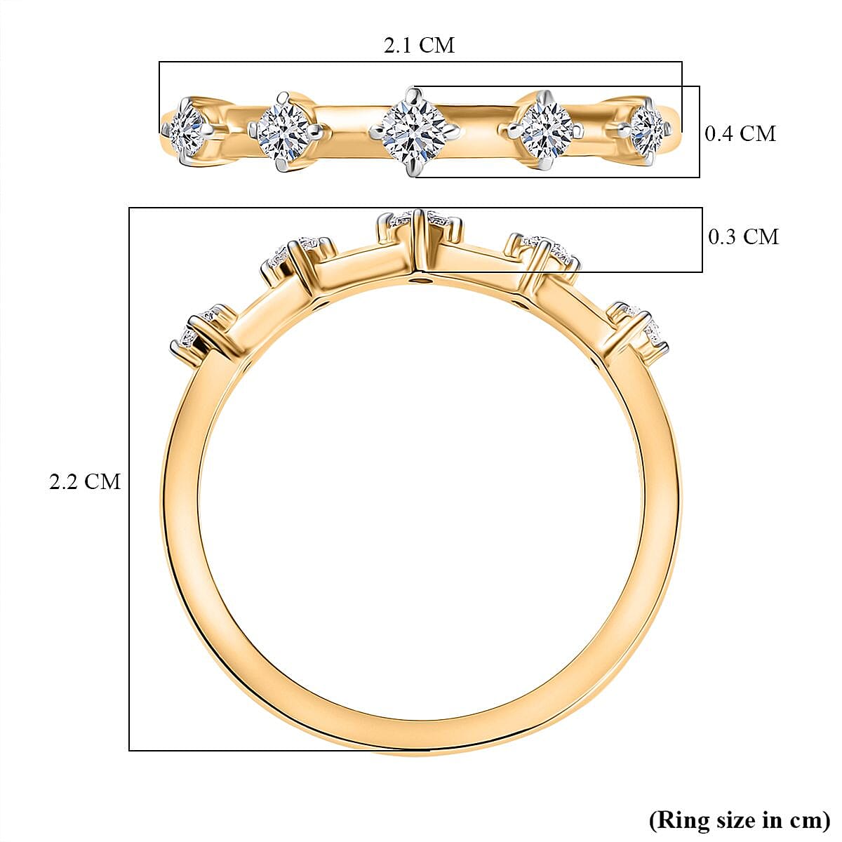 Luxuriant Lab Grown Diamond (SI-GH) Ring in Sterling Silver