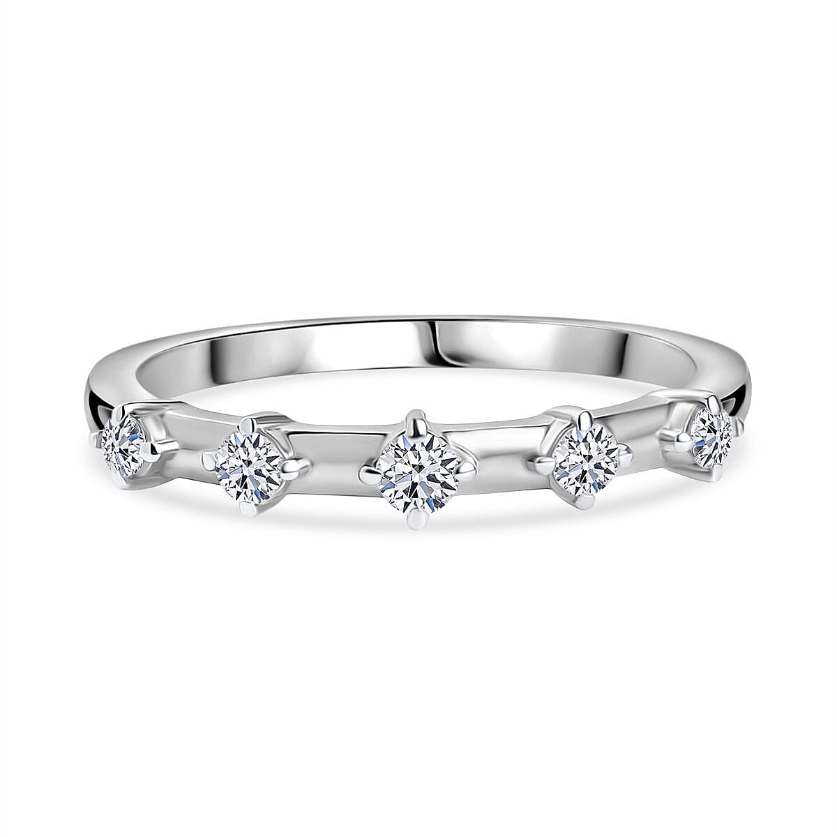 Luxuriant Lab Grown Diamond (SI-GH) Ring in Sterling Silver