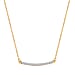 LUXURIANT Lab Grown Diamond Bar Necklace (Size - 20) in Rhodium Overlay Sterling Silver (SI-GH)