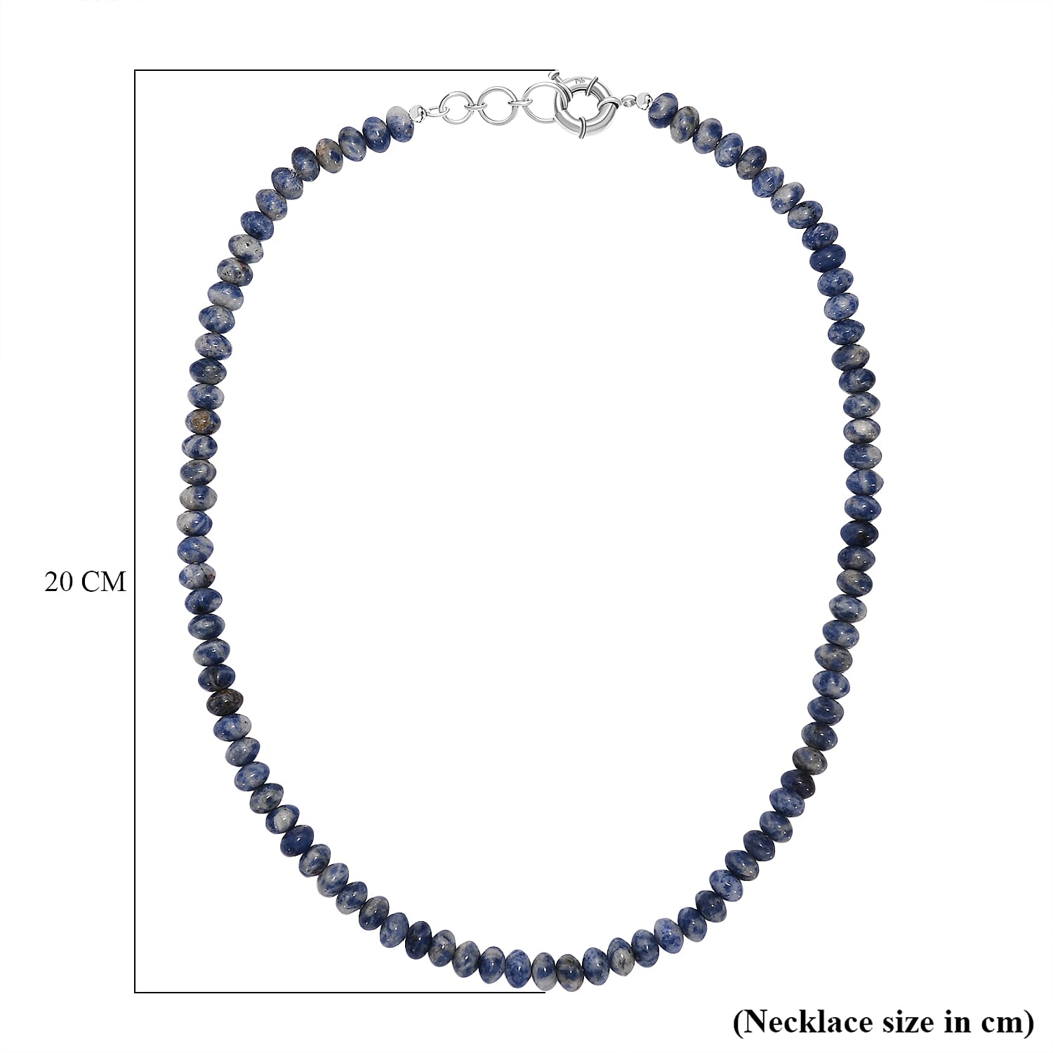Sodalite Necklace (Size 20-1 Ext.) with Senorita Clasp 200.00 Ct.