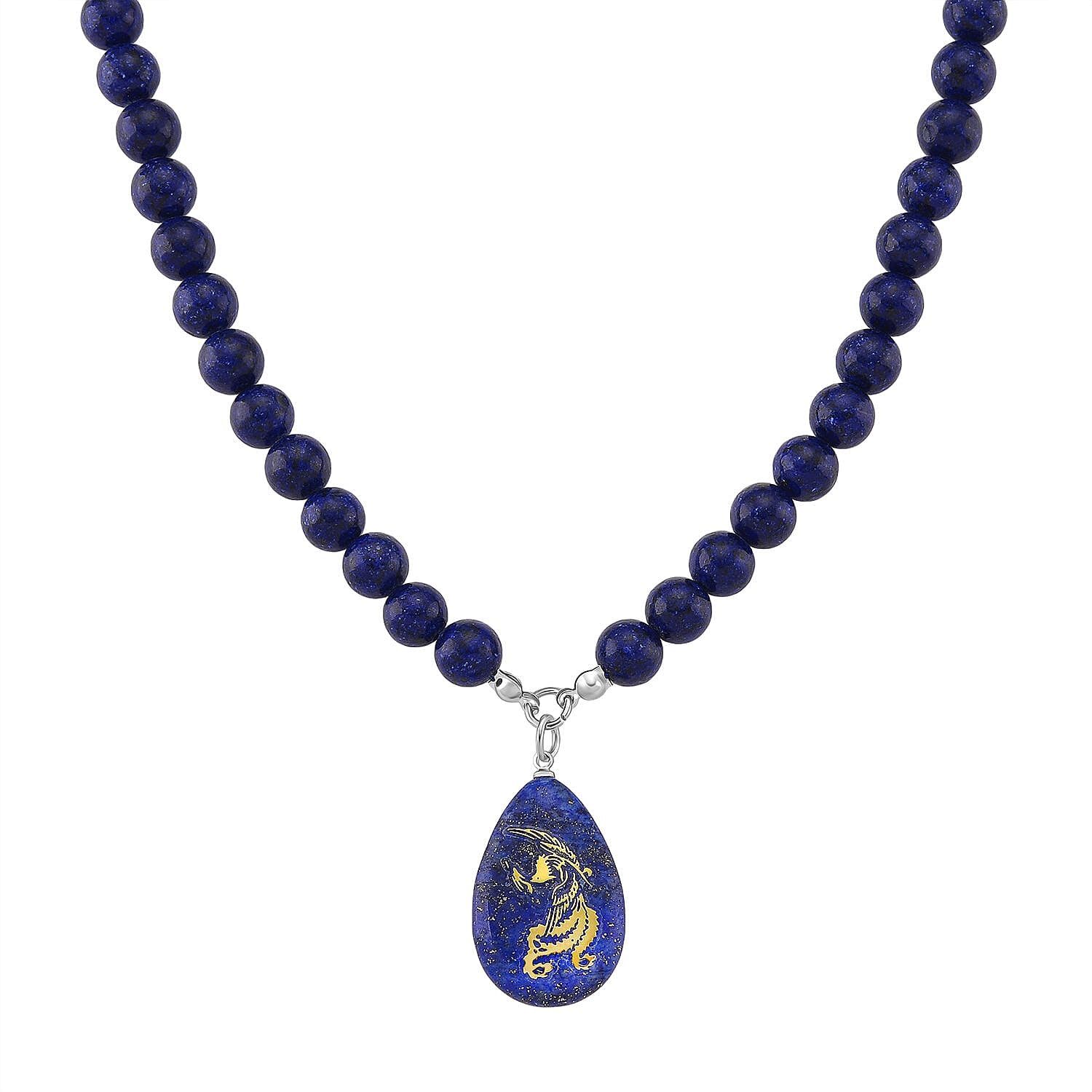 Lapis Lazuli Necklace (Size 18 - 2 Ext) with Lobster Clasp 230.00 Ct.