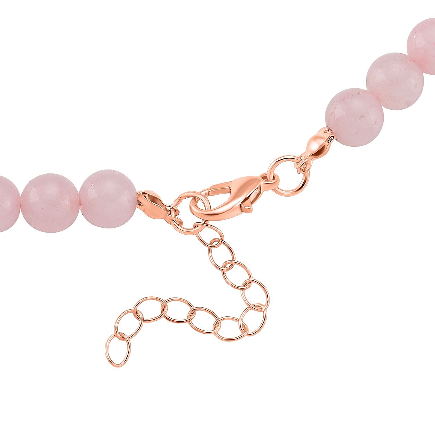 Rose Quartz Tree Of Life Necklace (Size 18 - 2 Ext) with Lobster Clasp 230.00 Ct.