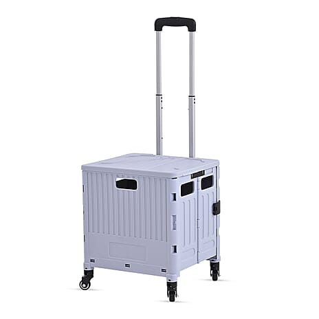 Multipurpose Foldable Shopping Cart - 50kg Capacity - Grey