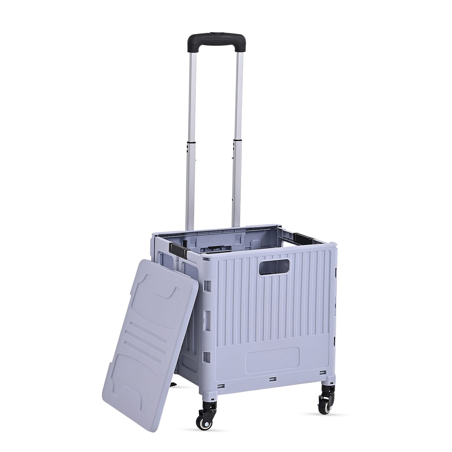 Multipurpose Foldable Shopping Cart - 50kg Capacity - Grey