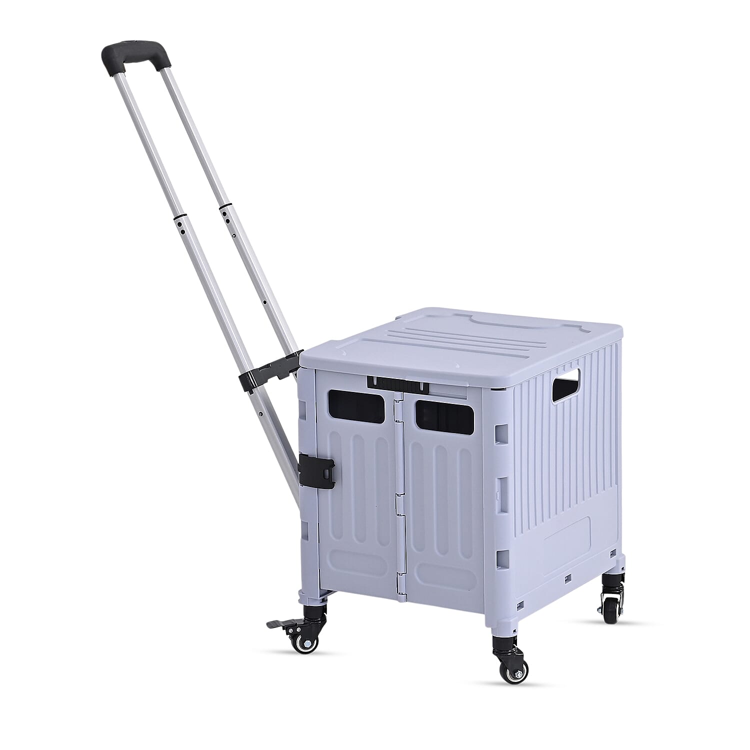 Multipurpose Foldable Shopping Cart - 50kg Capacity - Grey
