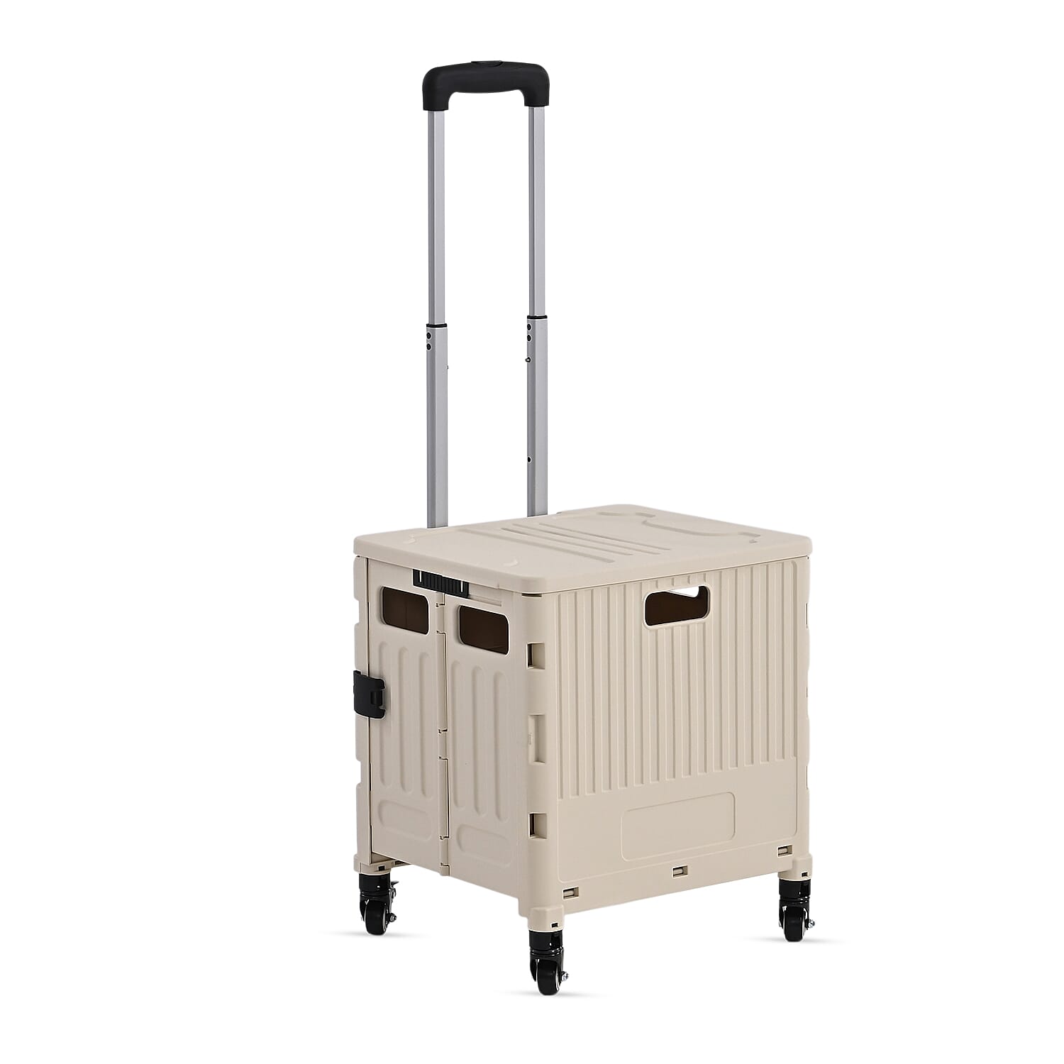 Multipurpose Foldable Shopping Cart - 50kg Capacity - White