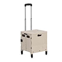 Multipurpose Foldable Shopping Cart - 50kg Capacity - White