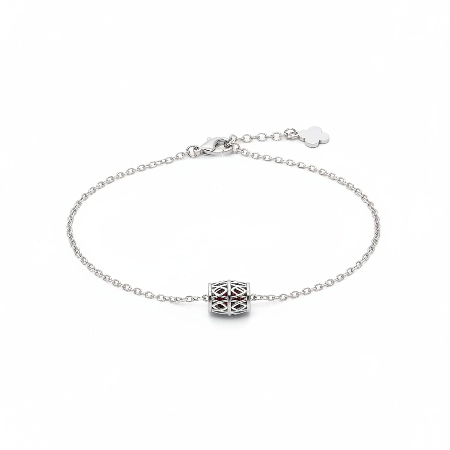 Close Out Deal - Rhodolite Garnet Bracelet (Size - 7.5 with Ext) with Lobster Clasp Sterling Silver 1.95 Ct.