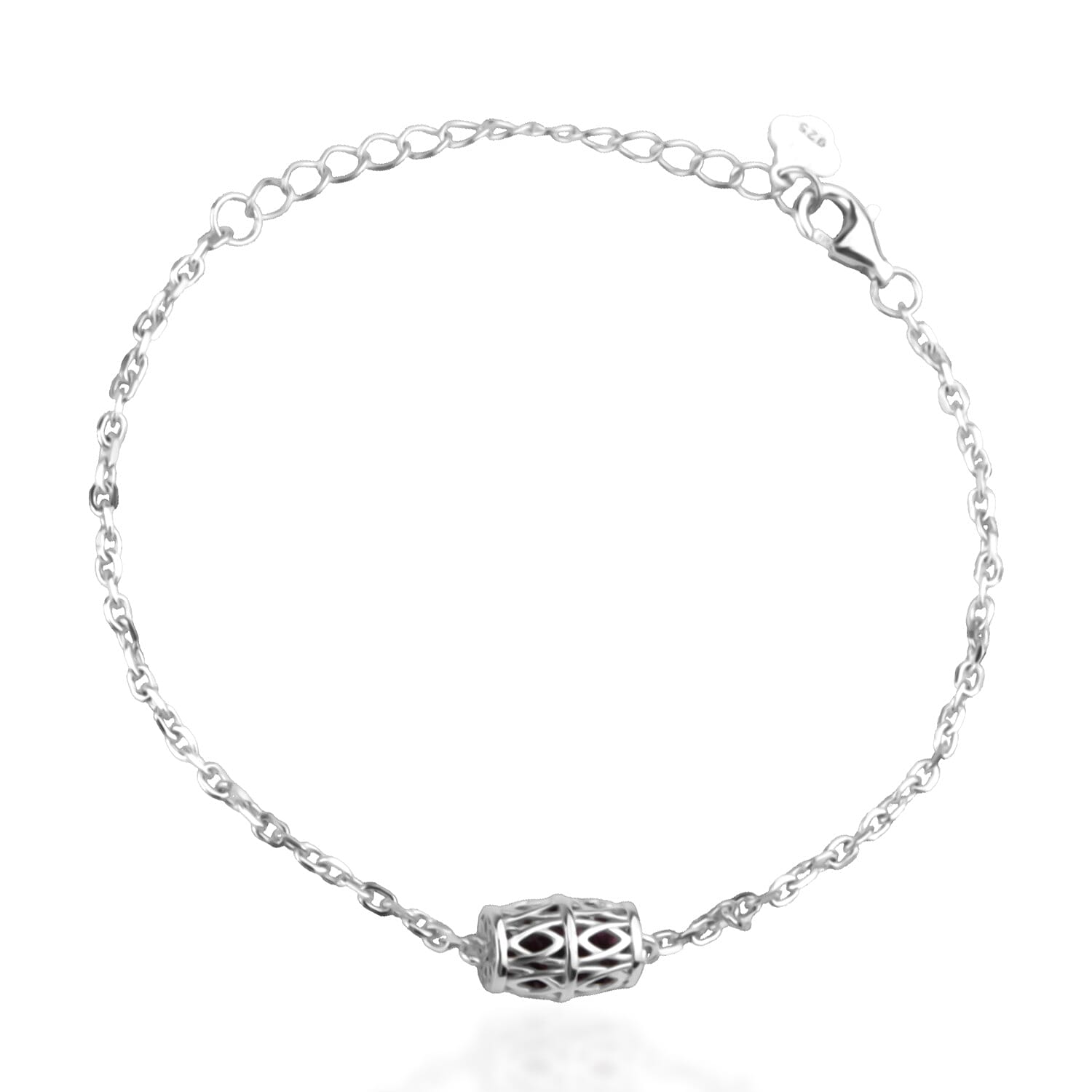 Close Out Deal - Rhodolite Garnet Bracelet (Size - 7 with Ext) with Lobster Clasp Sterling Silver 1.85 Ct.