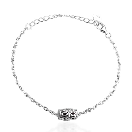 Close Out Deal - Rhodolite Garnet Bracelet (Size - 7 with Ext) with Lobster Clasp Sterling Silver 1.85 Ct.