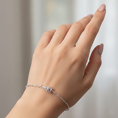 Close Out Deal - Rhodolite Garnet Bracelet (Size - 7 with Ext) with Lobster Clasp Sterling Silver 1.85 Ct.