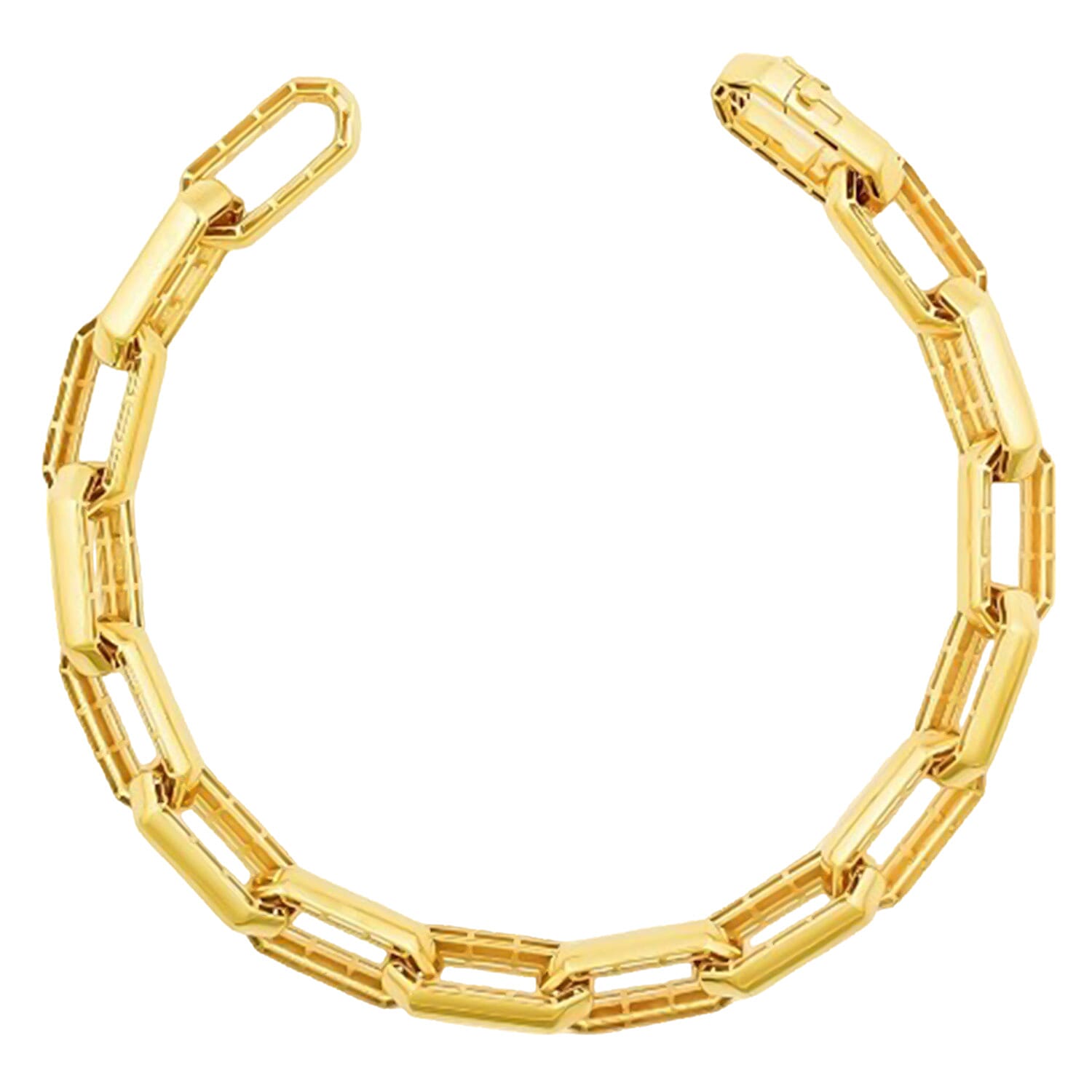 9K Yellow Gold BROAD Cable Bracelet (Size 7.5) with Clasp, Gold Wt. 10.66 Gms.