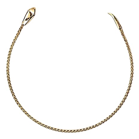 Designer Inspired - 9K Yellow Gold Serpent Adjustable Bracelet (Size 8), Gold Wt.3.05 Gms.