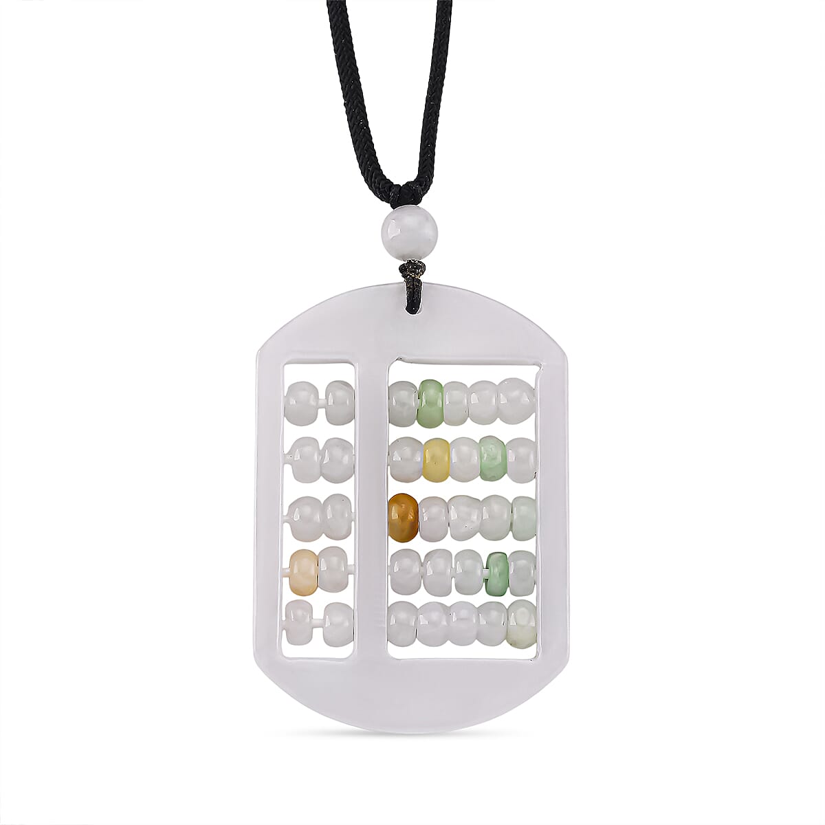 LIMITED EDITION - Jade Abacus Necklace (Size 28 Adjustable) with Adjustable Thread 120.00 Ct.