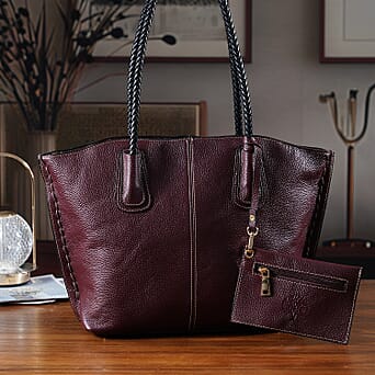 https://tjcuk.sirv.com/Products/81/8/8181470/Leather-Patterned-Tote-Bag-Size-31x12x31-cm-Burgundy-Burgundy_8181470_1.jpg?w=342&h=342