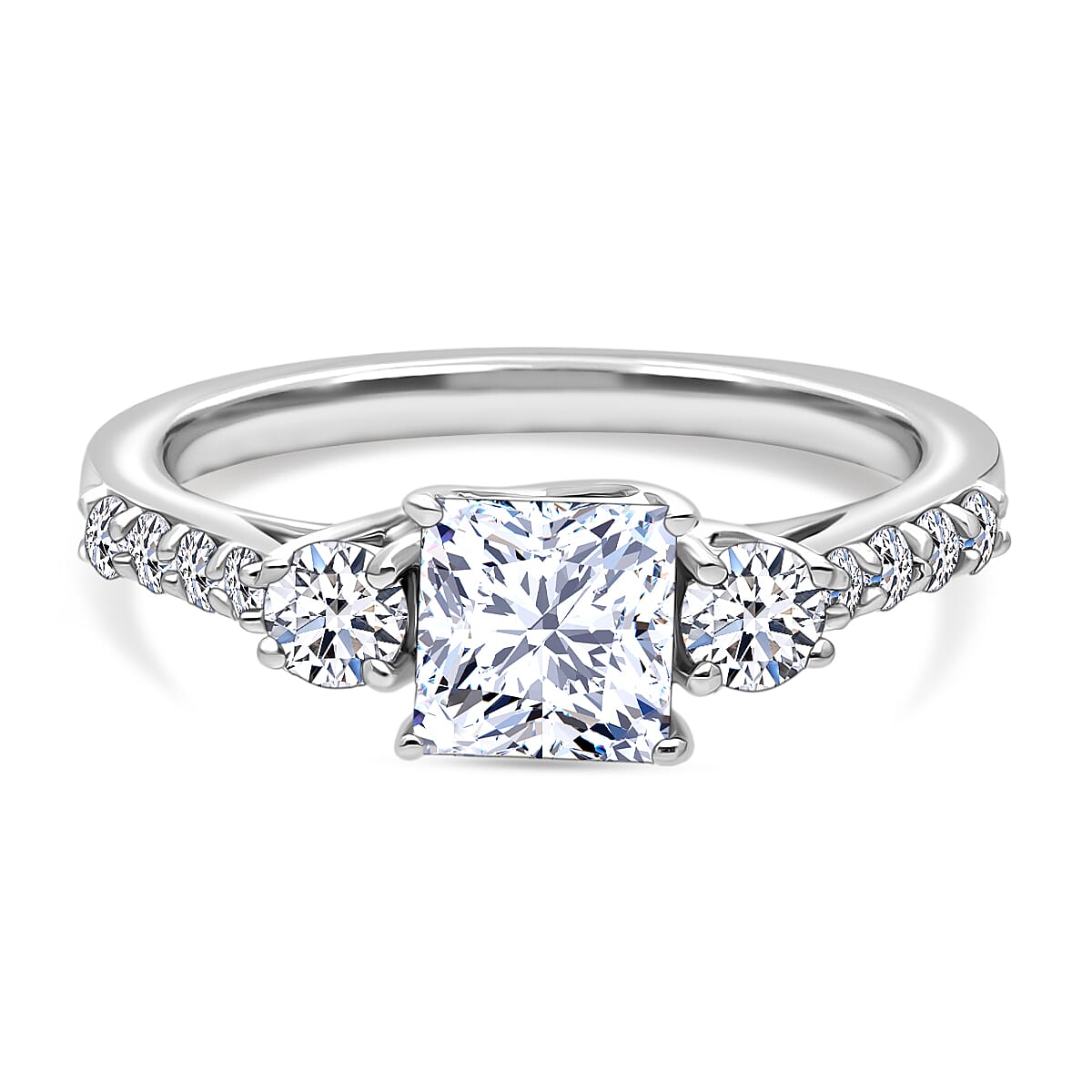 Luxuriant - 950 Platinum IGI Certified (VS-EF) Lab Grown Diamond Ring 1.50 Ct.