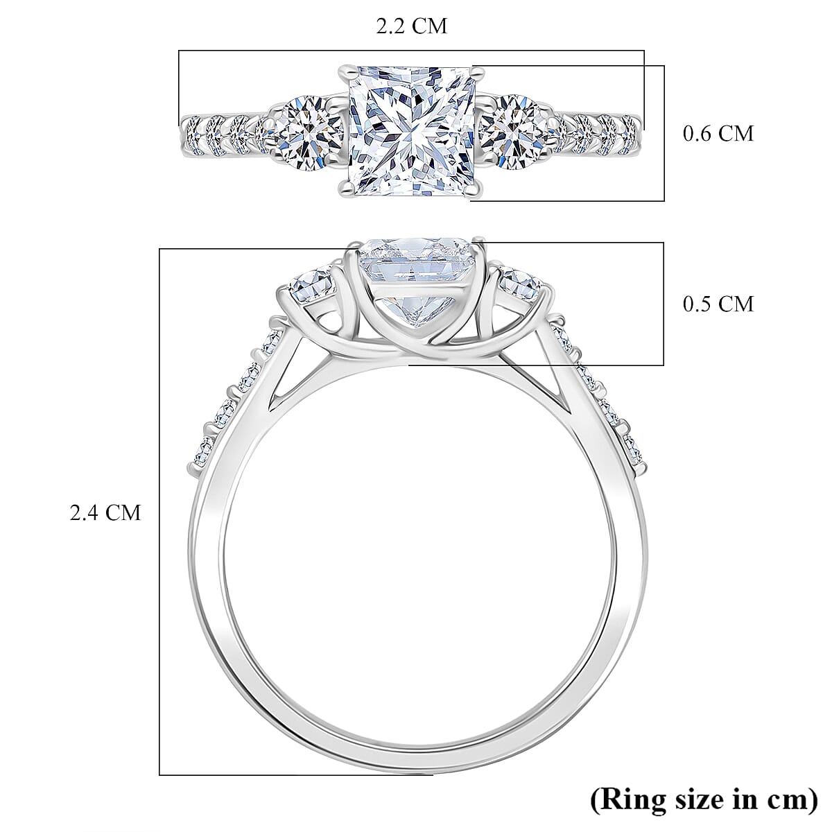 Luxuriant - 950 Platinum IGI Certified (VS-EF) Lab Grown Diamond Ring 1.50 Ct.