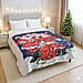 Santa Claus Digital Print Throw (220gsm) - Red