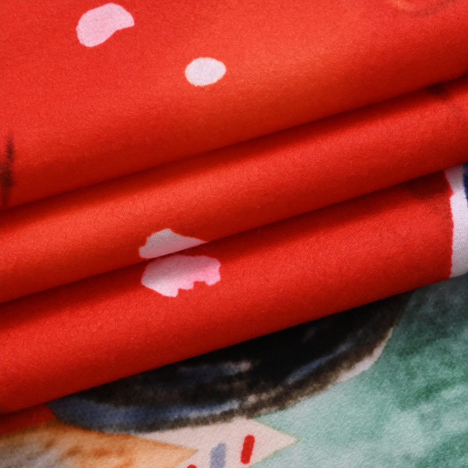 MUST HAVE GIFT IDEA- Santa Claus Digital Print Cosy Fleece Throwt (220gsm) - Santa