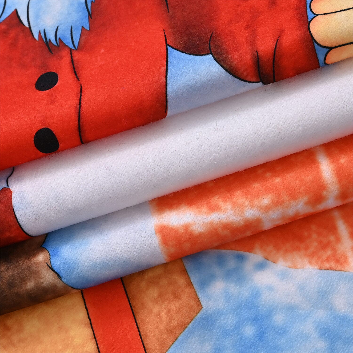 MUST HAVE GIFT IDEA- Santa & Angel Digital Print Cosy Fleece Throw (220gsm) - Angel