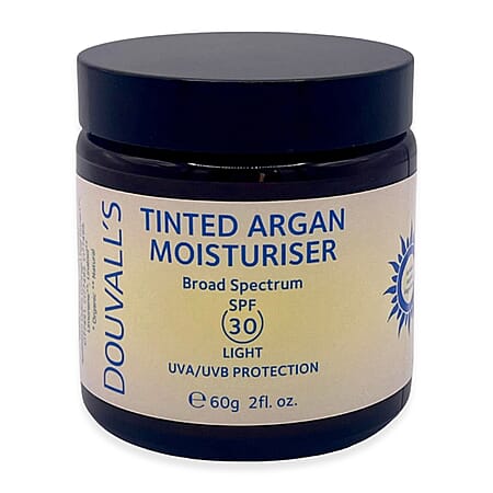 Douvalls- Tinted SPF30 Argan Moisturiser - 60ml (Light)
