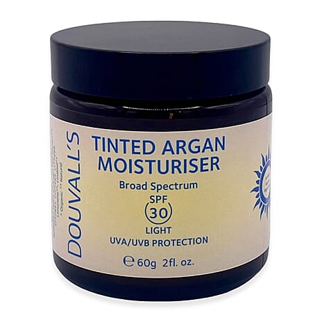 Douvalls- Tinted SPF30 Argan Moisturiser - 60ml (Light)