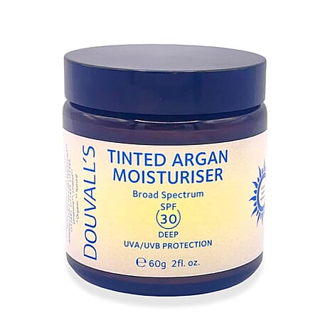 Douvalls- Tinted SPF30 Argan Moisturiser - 60ml (Deep)