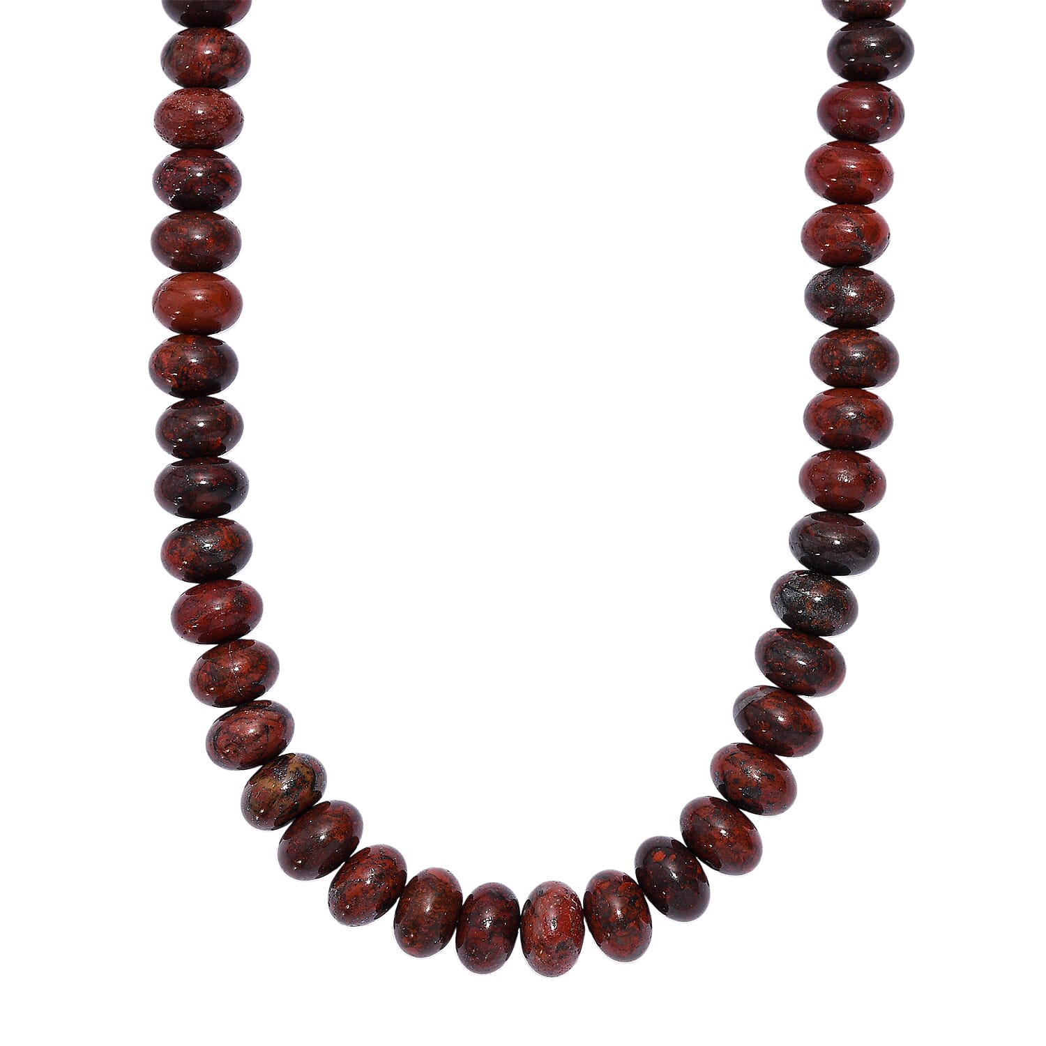 Red Jasper Necklace (Size - 18-1 Ext.) with Senorita Clasp 330.00 Ct.