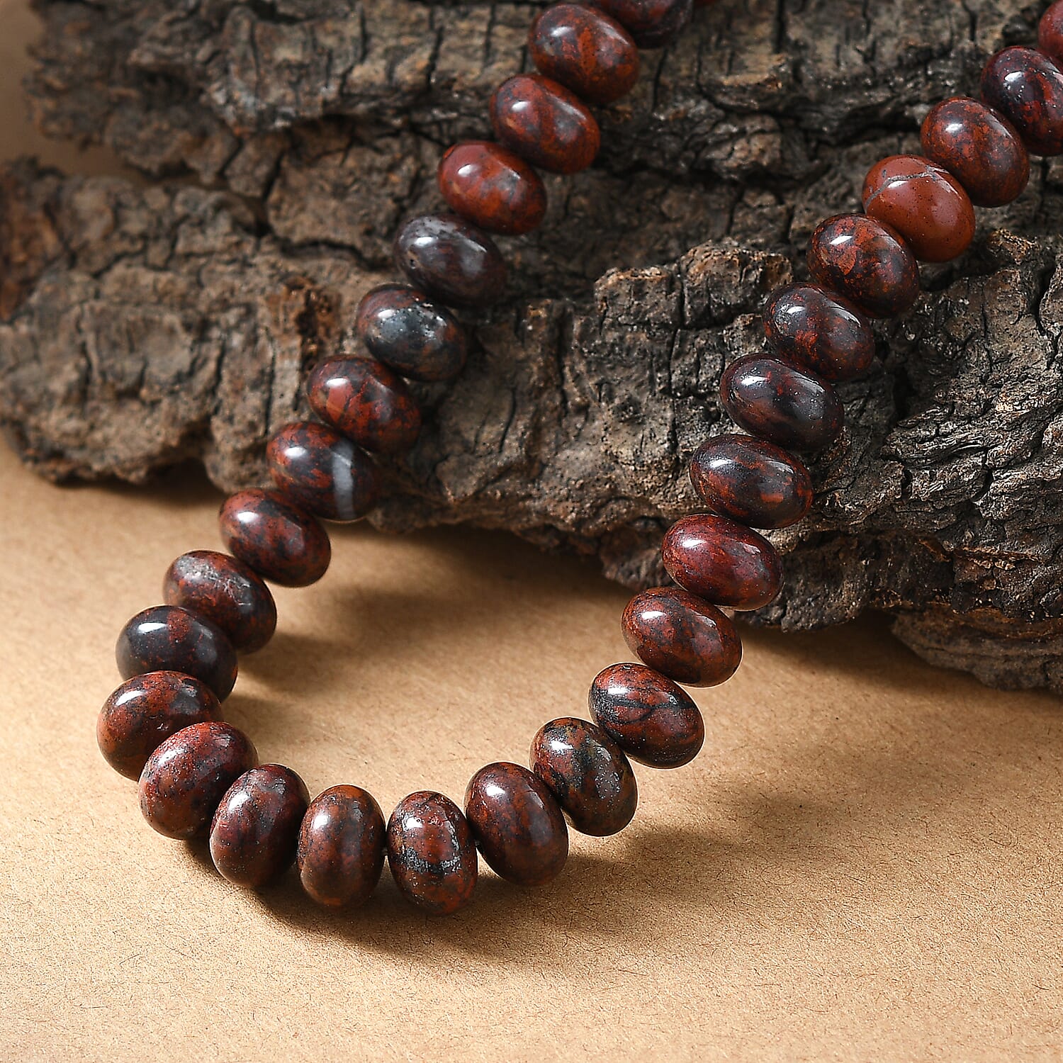 Red Jasper Necklace (Size - 18-1 Ext.) with Senorita Clasp 330.00 Ct.