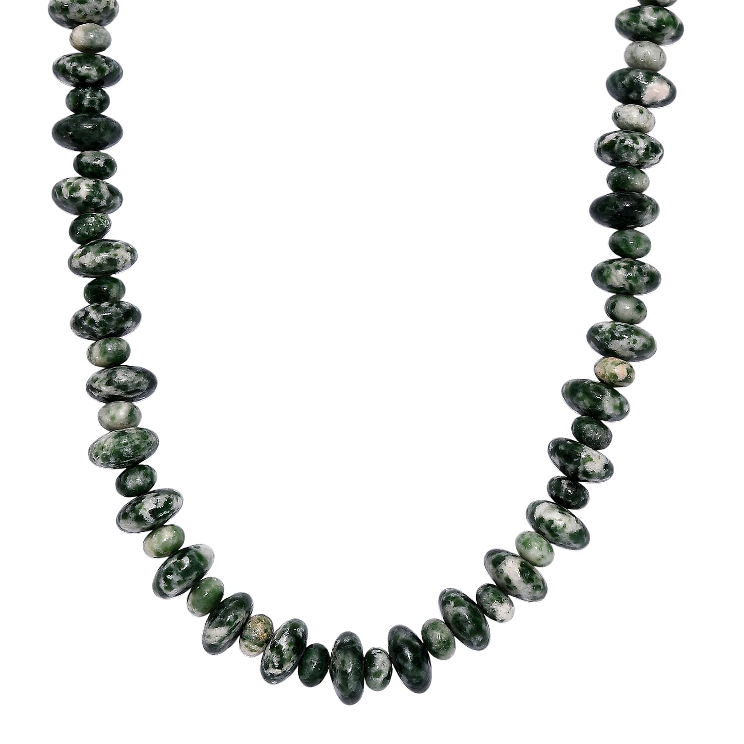 Green Agate Necklace (Size - 20-2 Ext) with Lobster Clasp 290.00 Ct.