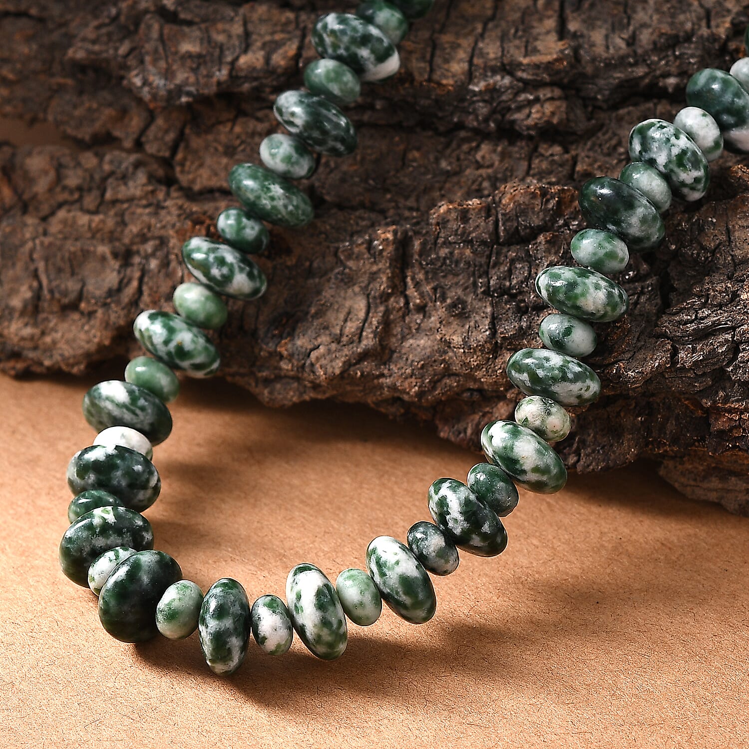 Green Agate Necklace (Size - 20-2 Ext) with Lobster Clasp 290.00 Ct.