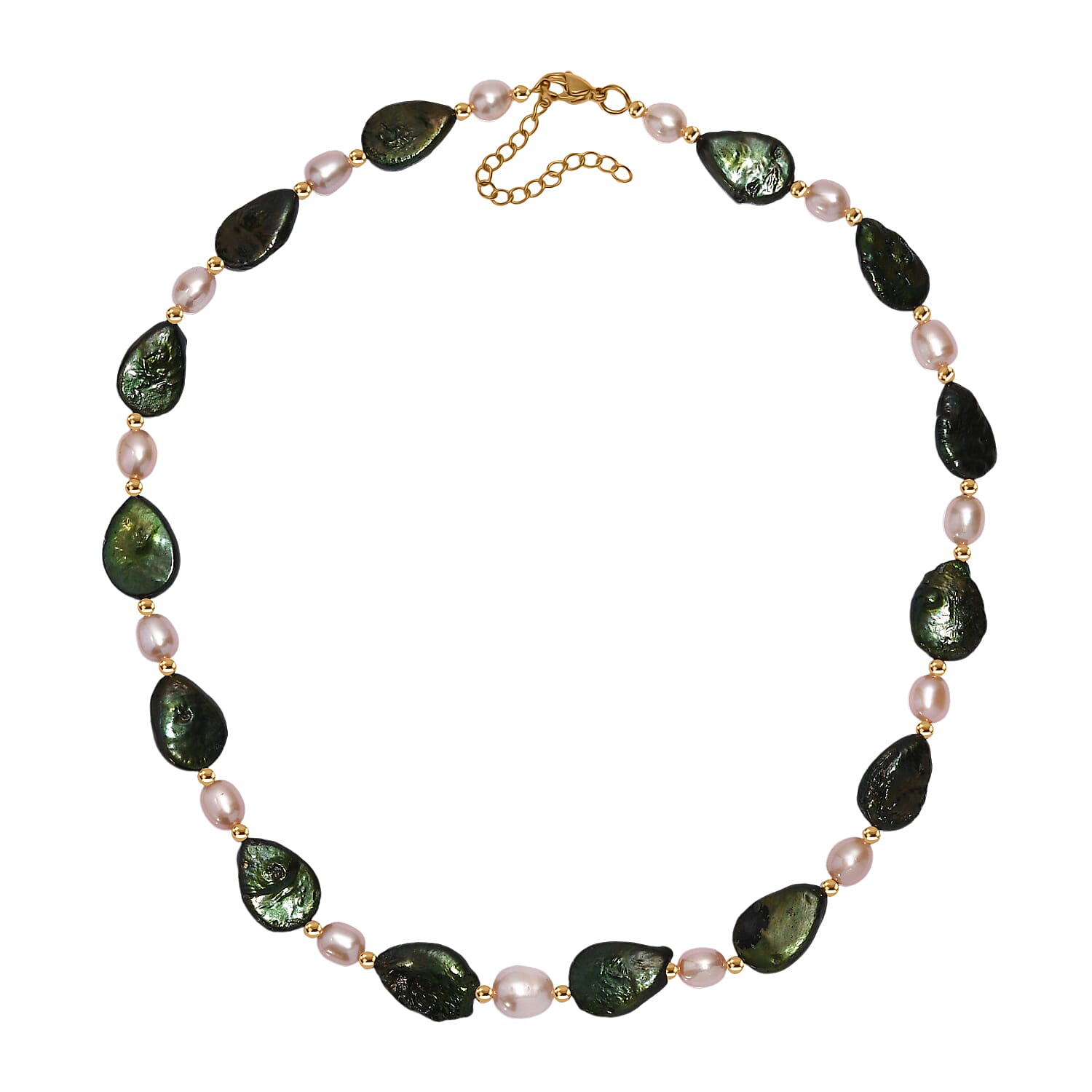 Fresh Water Pearl Necklace (Size - 18-2 Ext.) with Lobster Clasp