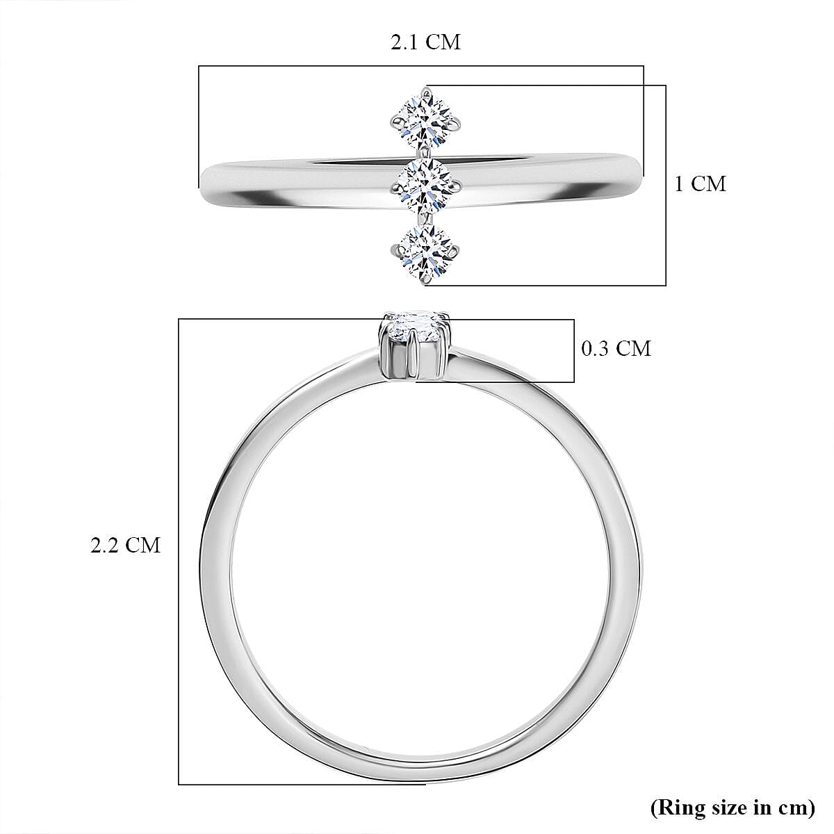 Luxuriant Lab Grown Diamond (SI-GH) Solitaire Ring in Sterling Silver
