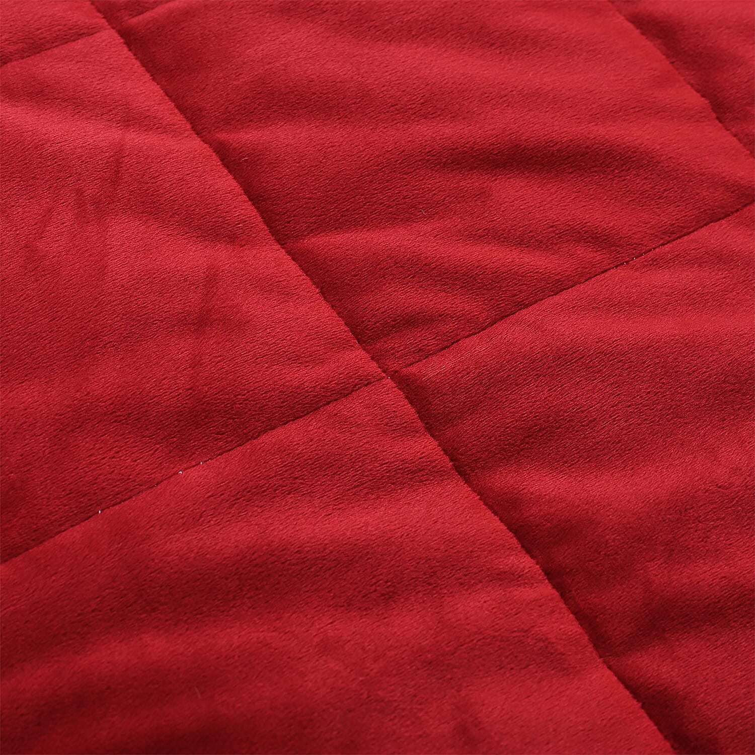 BLACK FRIDAY WEEKEND SPECIAL - Hush Haven Luxury Reversible 7 Layer Weighted Quilt - Size King - Red - ( Approx 7 Kg )