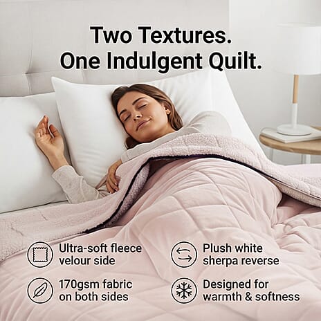 Hush Haven Luxury Reversible 7 Layer Weighted Quilt - Size King - Cream - ( Approx 7 Kg )