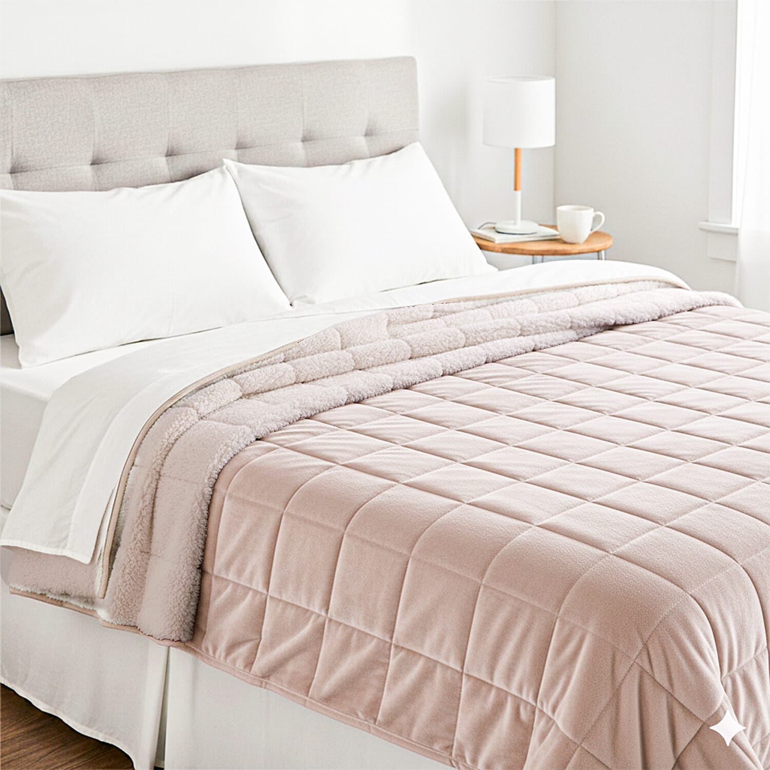 Hush Haven Luxury Reversible 7 Layer Weighted Quilt - Size King - Cream - ( Approx 7 Kg )