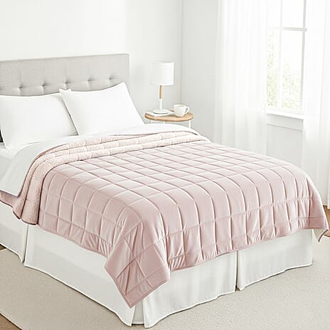 BLACK FRIDAY WEEKEND SPECIAL - Hush Haven Luxury Reversible 7 Layer Weighted Quilt - Size King - Cream - ( Approx 7 Kg )