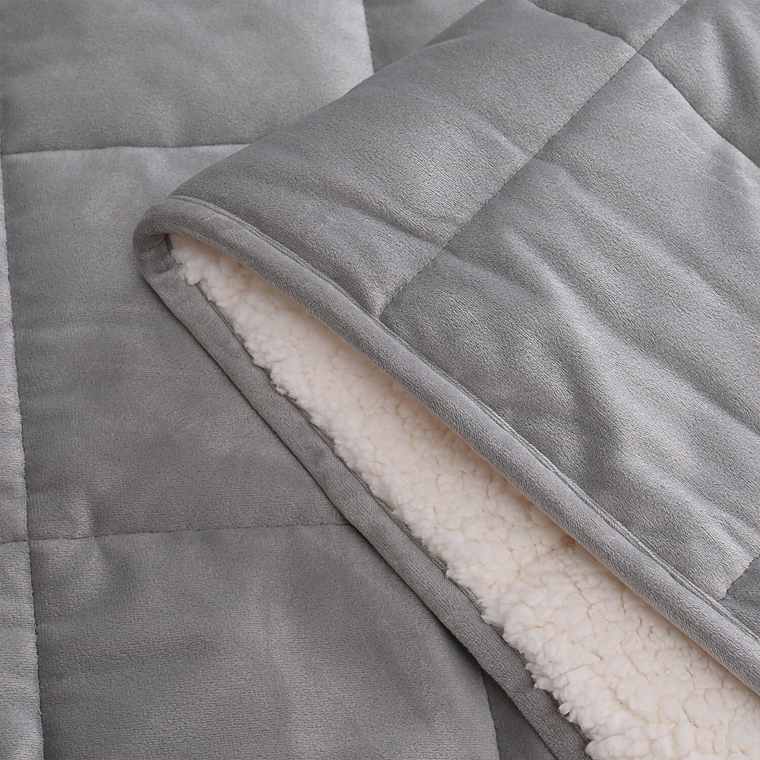 BLACK FRIDAY WEEKEND SPECIAL - Hush Haven Luxury Reversible 7 Layer Weighted Quilt - Size King - Grey - ( Approx 7kg )