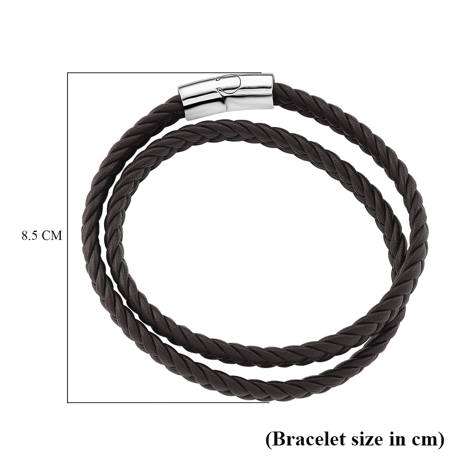 Bracelet (Size - 8.5) in Silver Colour Tone